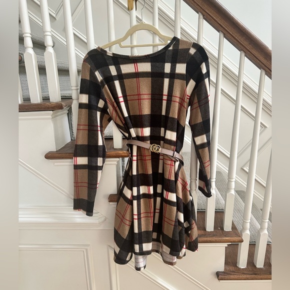 Bellamie Dresses & Skirts - Plaid sweater dress Bellamie, size M
